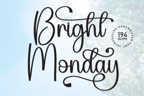 Discover the Artful Elegance of Bright Monday Font