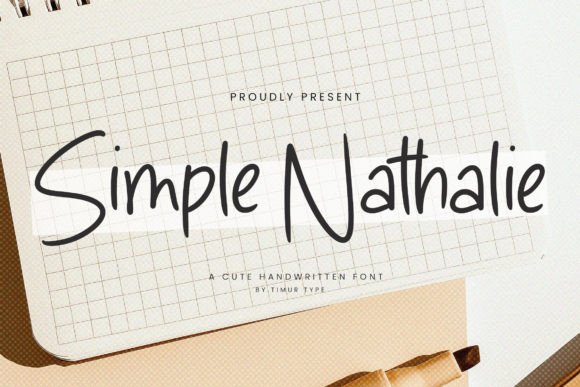 Simple Nathalie: A Charming Handwritten Font for Whimsical Designs
