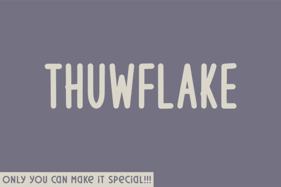 Thuwflake Rounded: A Typeface with Organic Precision