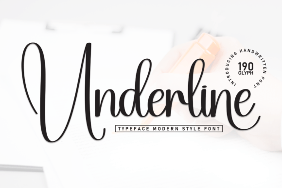 Underline: A Sweet Handwritten Font for Charming Designs