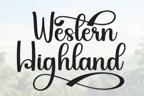 Western Highland: A Bold Handwritten Font with Timeless Character